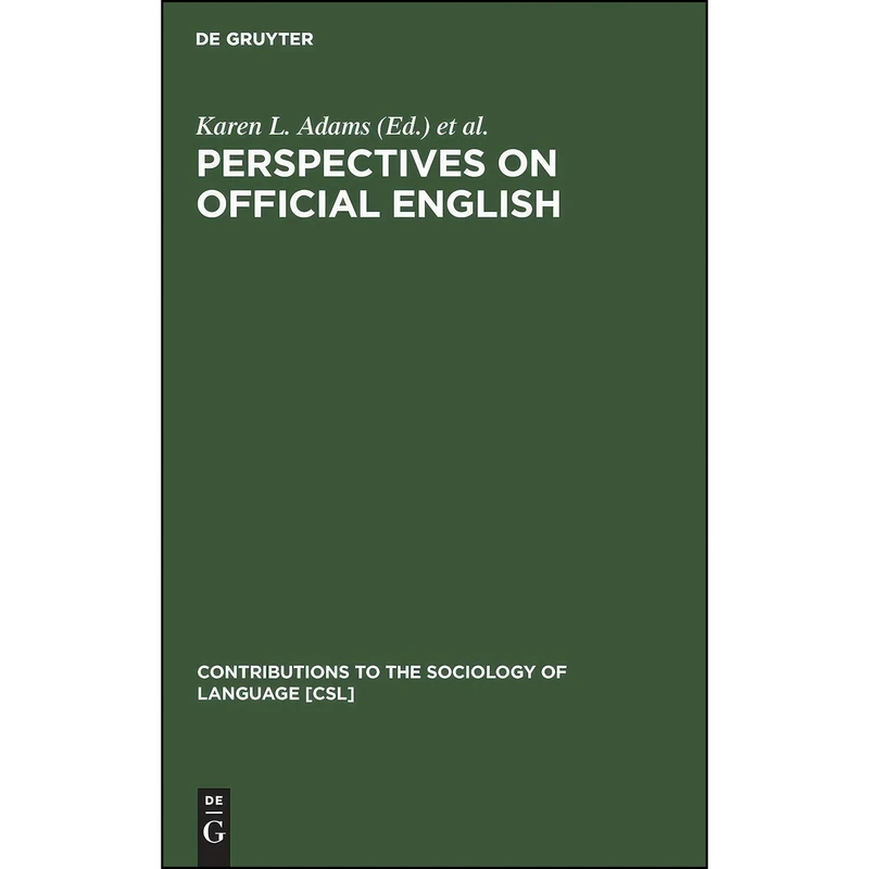 کتاب Perspectives on Official English  اثر Karen L. Adams انتشارات De Gruyter Mouton