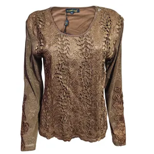 بلوز زنانه مدل لمه گیپور کد  FB 256