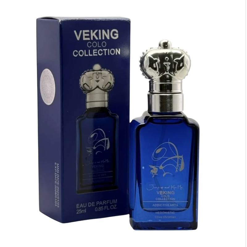 عطر جیبی مردانه ویکینگ مدل کلایو کریستین با رایحه گرم حجم ۲۵ میلی‌لیتر