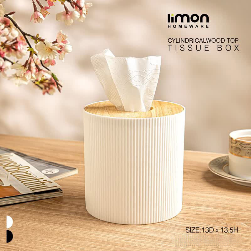 جای دستمال کاغذی لیمون مدل استوانه کد DH2370