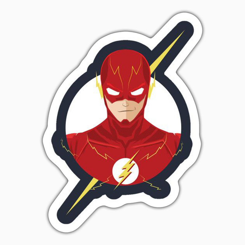 استیکر لپ تاپ و موبایل بووم طرح سریال مدل Flash کد ZX092