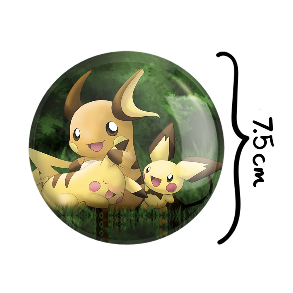 آینه جیبی خندالو طرح پیکاچو انیمه پوکمون مدل تاشو کد 17330