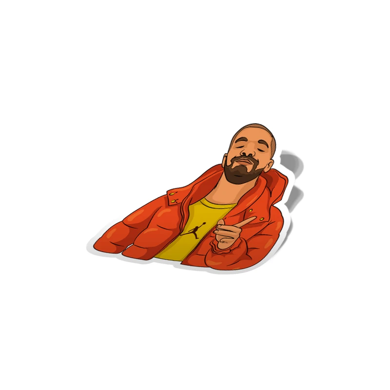 استیکر لپ تاپ لولو طرح دریک Drake کد 822