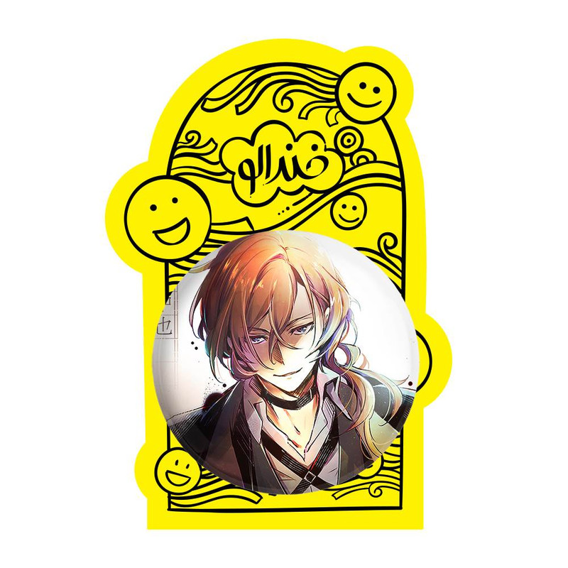 آینه جیبی خندالو مدل چویا سان انیمه سگ های ولگرد بانگو  کد 11760