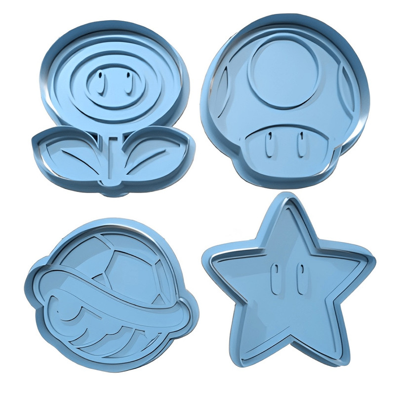 کاتر شیرینی مدل سوپرماریو بسته 4 عددی