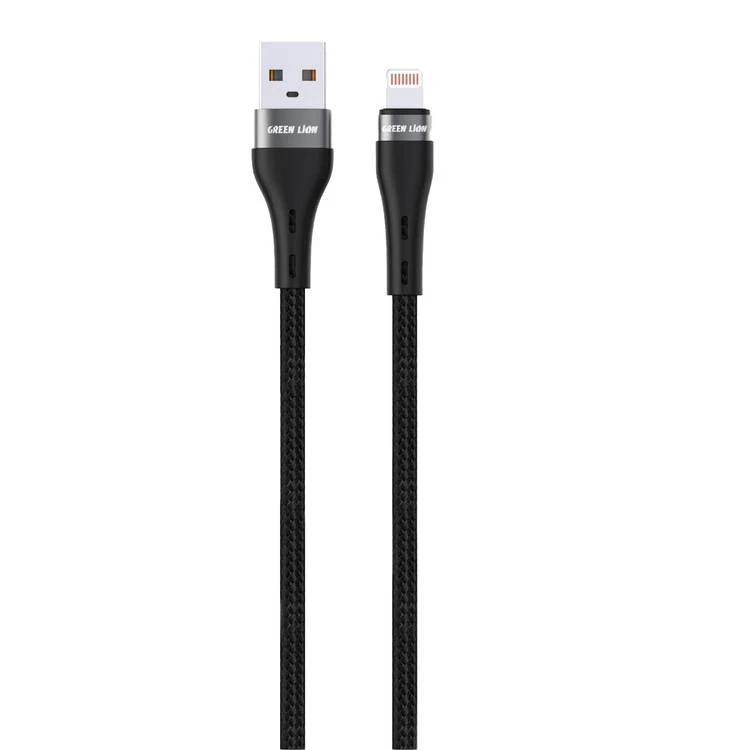 کابل تبدیل Usb-A به لایتنینگ گرین لاین مدل Braided طول ۱ متر