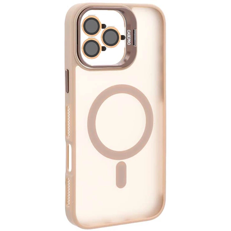 کاور کیس پرو مدل MagSafe مناسب برای گوشی موبایل اپل iphone 16 pro به همراه محافظ لنز