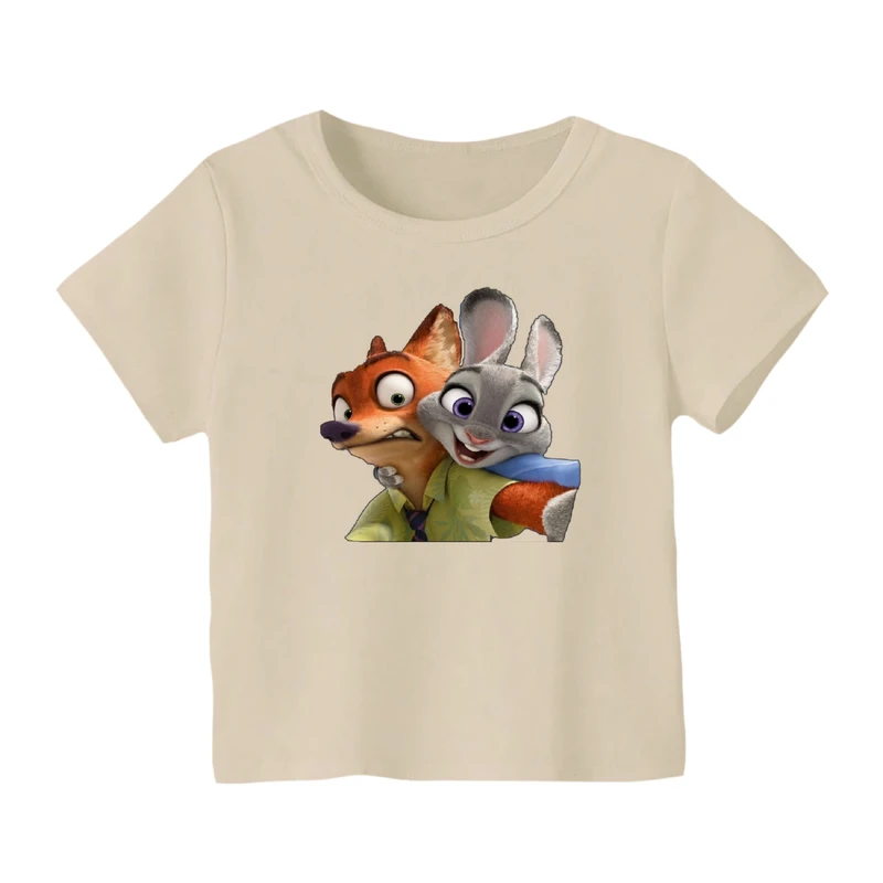 تی شرت آستین کوتاه بچگانه مدل زوتوپیا