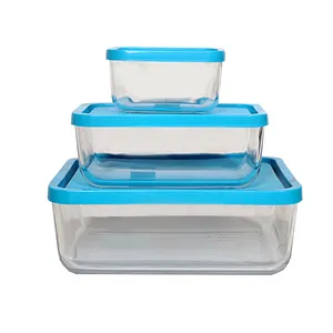 ظرف نگهدارنده مدل مستطیل ایتالیایی بسته 3 عددی