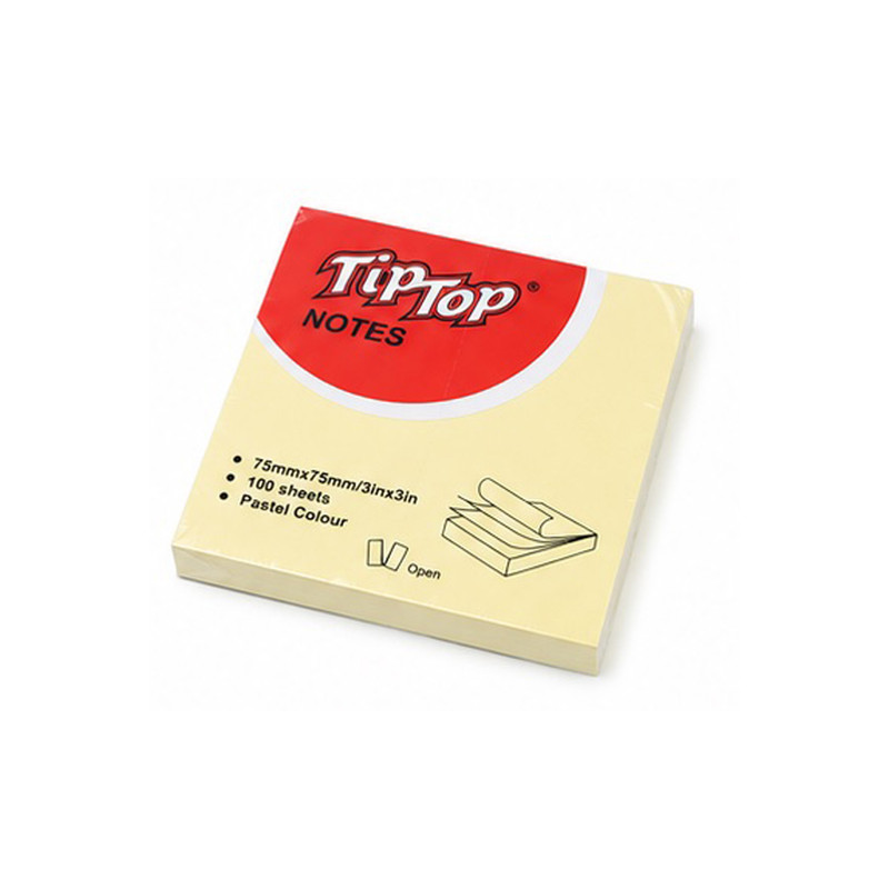 کاغذ یادداشت چسب دار مدل رنگی سایز 7.5x7.5 سانتی متر بسته 3 عددی