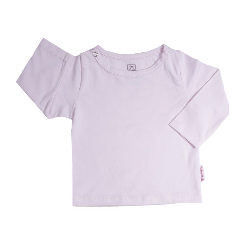تی شرت آستین بلند نوزادی آدمک کد 147968 رنگ صورتی -  - 1