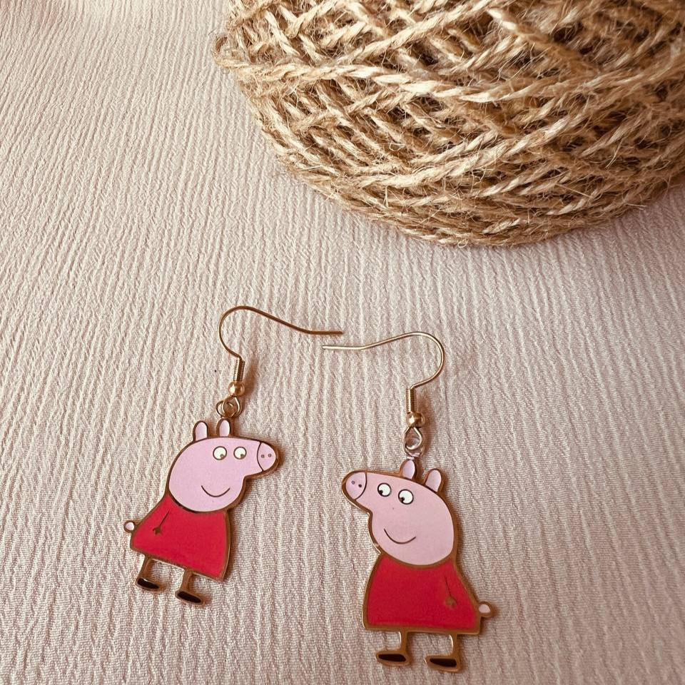 گوشواره دخترانه مدل بچه خوک گوشواره دخترانه مدل بچه خوک