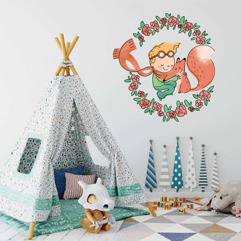 استیکر دیواری کودک مدل شازده کوچولو
