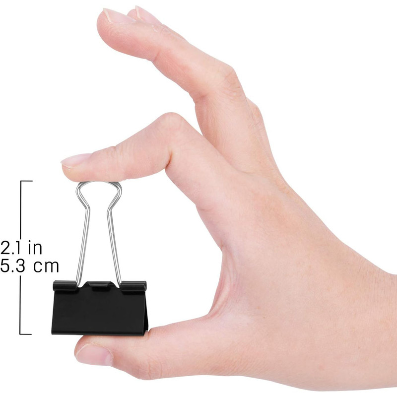 گیره کاغذ دلی مدل 38563 سایز 32 میل بسته 12 عددی