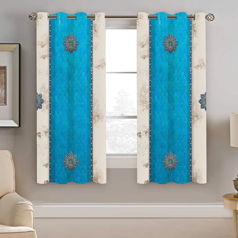 پرده نیروانا طرح سنتی مدل هازان کد 8938 سایز 140×200 سانتی متر