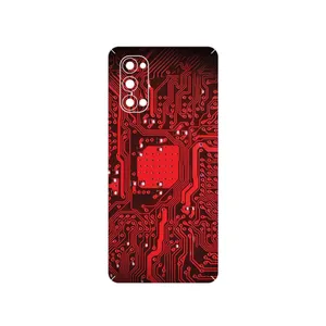 MAHOOT Red_Printed_Circuit_Board Cover Sticker for Oppo Reno4 Pro 5G
