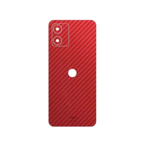 MAHOOT Red-Fiber Cover Sticker for Motorola Moto E13