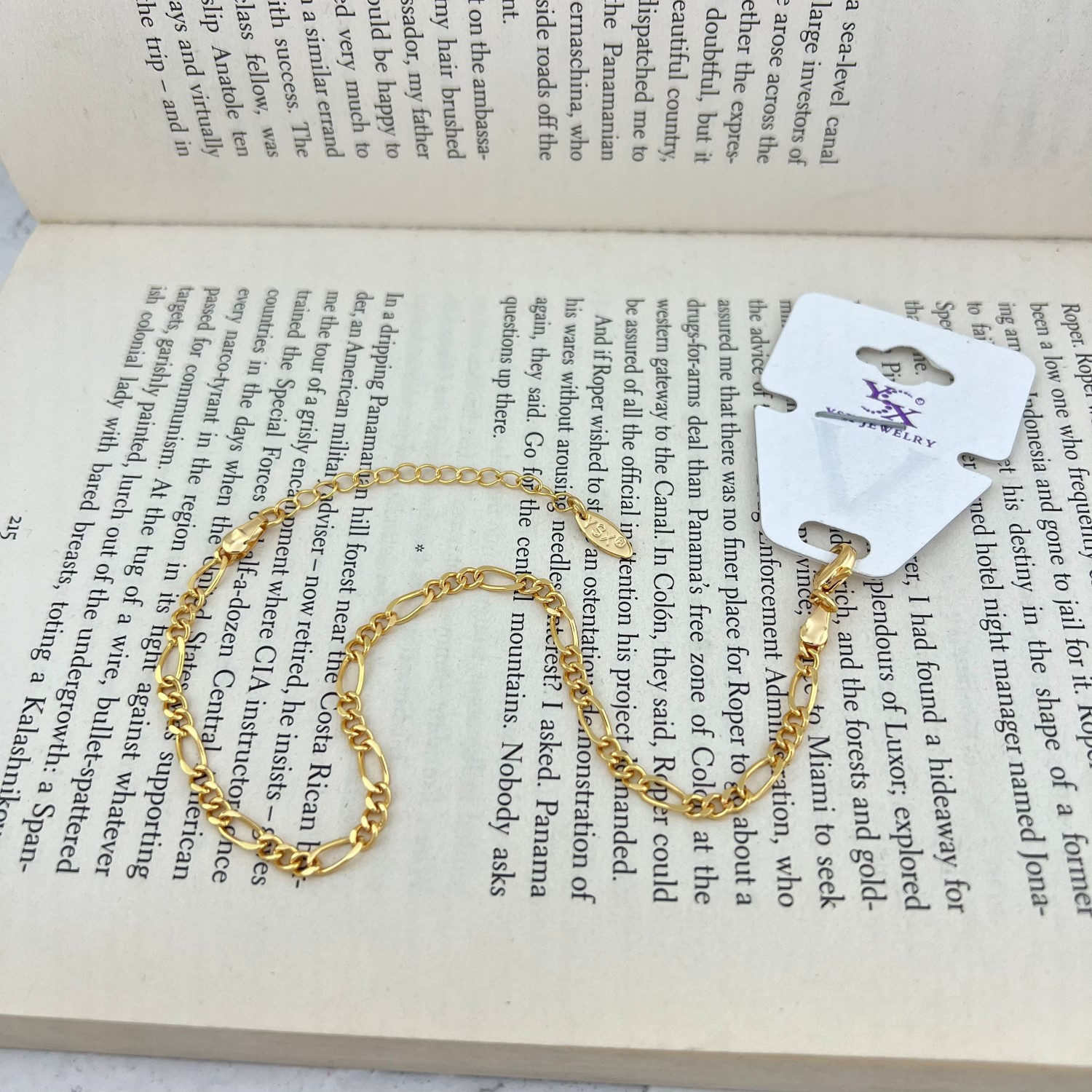 پابند زنانه وای اس ایکس مدل فیگارو کد A4513 پابند زنانه وای اس ایکس مدل فیگارو کد A4513