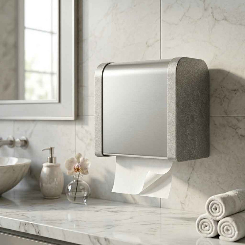 پایه رول دستمال کاغذی  هارمونی طرح سنگ کد 32782