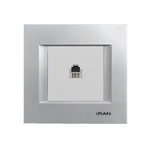 پریز تلفن ایران الکتریک مدل دیاموند