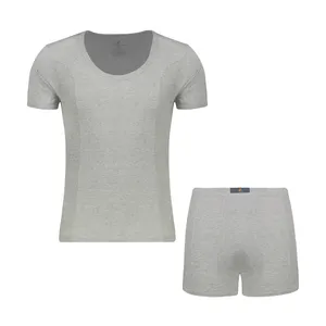 ست شورت و زیرپوش مردانه زاگرس پوش مدل 102-LIGHTGRAY