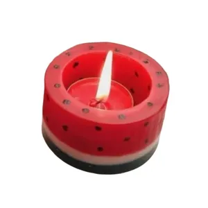 شمع وارمر بدون‌بو مدل فانوسی هندوانه یلدایی زمان اتمام 3 ساعت بسته دو عددی