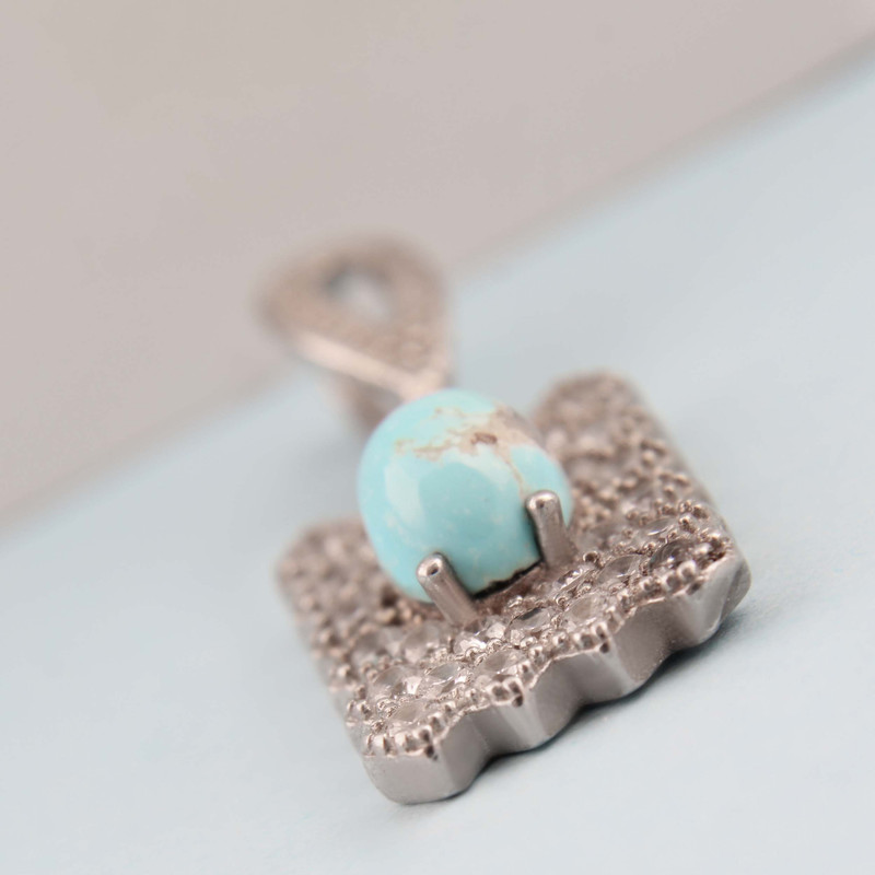 آویز گردنبند نقره زنانه بازرگانی میلادی مدل فیروزه طبیعی نیشابور قالب جواهری روکش ادیوم کد PKR_357 آویز گردنبند نقره زنانه بازرگانی میلادی مدل فیروزه طبیعی نیشابور قالب جواهری روکش ادیوم کد PKR_357