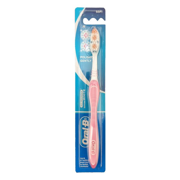 مسواک اورال-بی سری ALL ROUNDER مدل delicate WHITE با برس نرم -  - 1