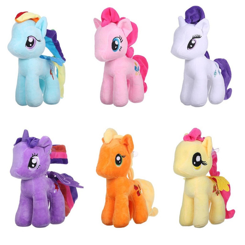 عروسک طرح پونی مدل Pony Family ارتفاع 20 سانتی متر مجموعه 6 عددی 