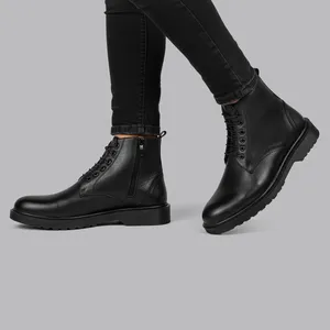 نیم بوت مردانه چرم عطارد مدل چرم طبیعی کد SH25