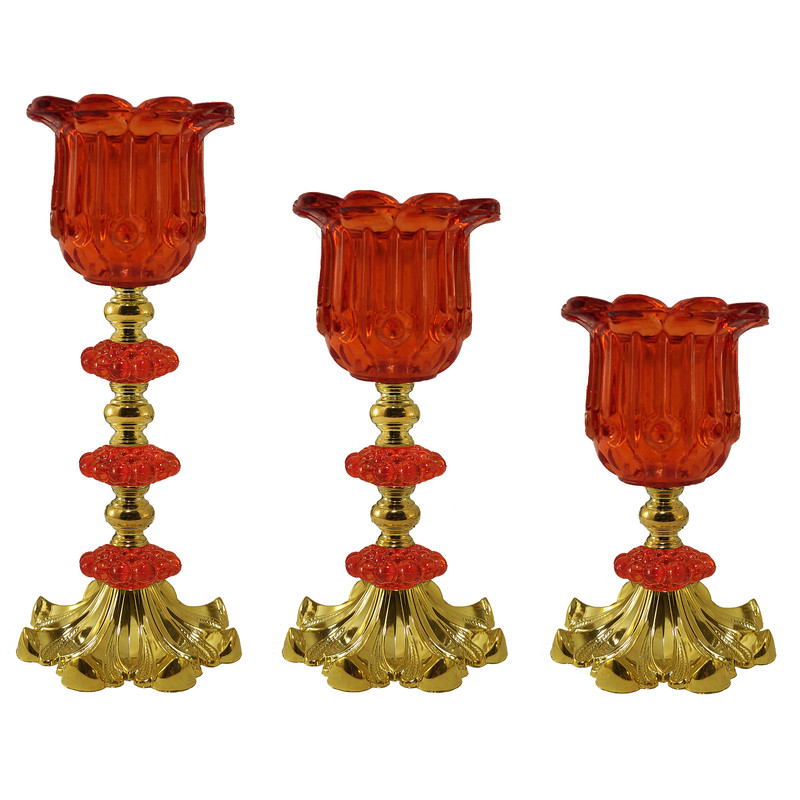شمعدان مدل رومیزی ریحان کد 001 بسته 3 عددی شمعدان مدل رومیزی ریحان کد 001 بسته 3 عددی