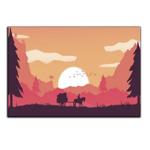 تابلو شاسی بکلیت طرح عشق و غروب خورشید مدل SH-S5494