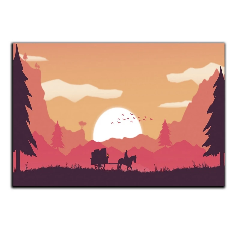 تابلو شاسی بکلیت طرح عشق و غروب خورشید مدل SH-S5494