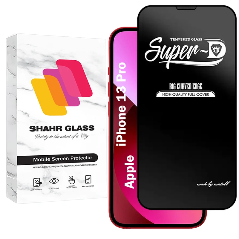 محافظ صفحه نمایش شهر گلس مدل SUPERDNSH مناسب برای گوشی موبایل اپل iPhone 13 Pro