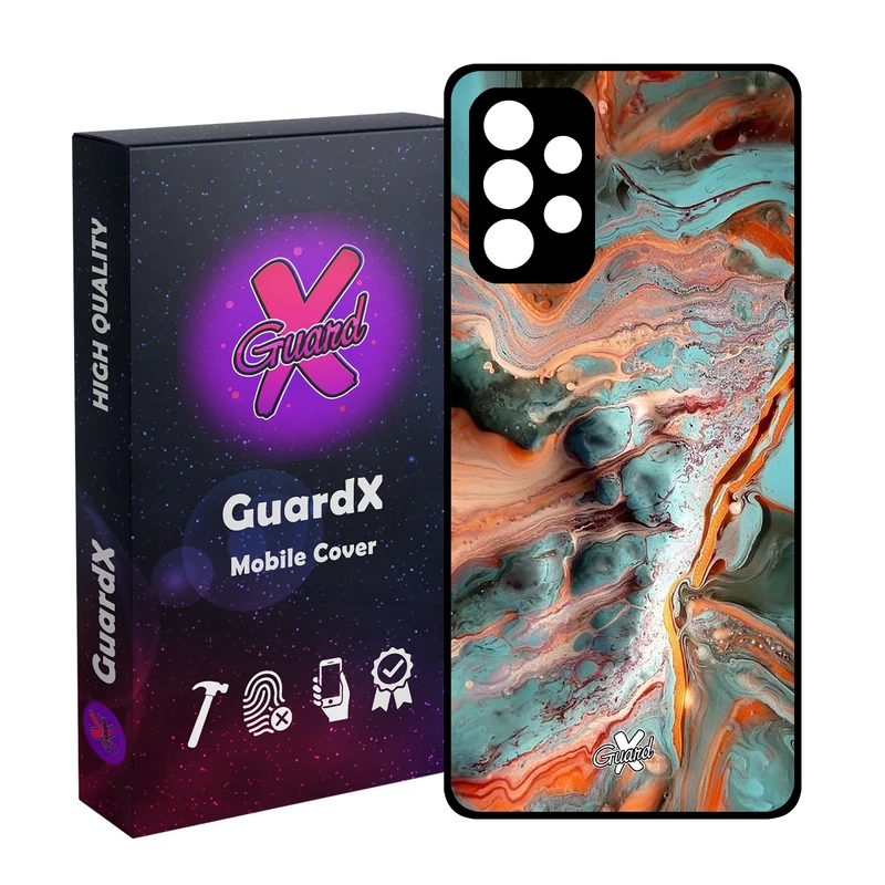 کاور گارد ایکس طرح ماربل مدل Glass10281 مناسب برای گوشی موبایل سامسونگ Galaxy A32 4G