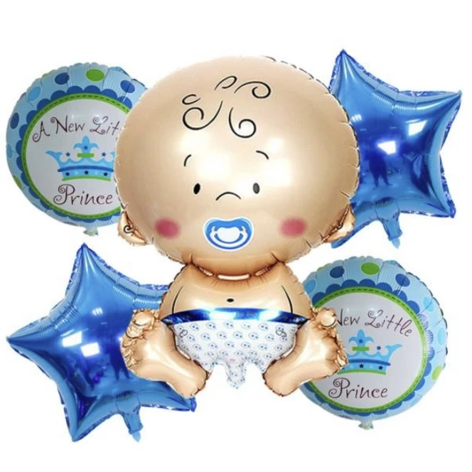 بادکنک فویلی مدل little princess کد 99911 مجموعه ی 5 عددی