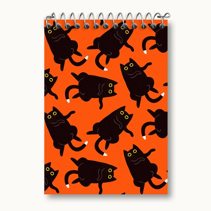 دفتر یادداشت 50 برگ خندالو مدل گربه (Cat) کد N721