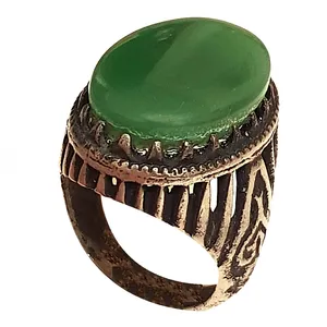 انگشتر نقره مردانه مدل  عقیق رکاب شاه طهماسب کد ASL1