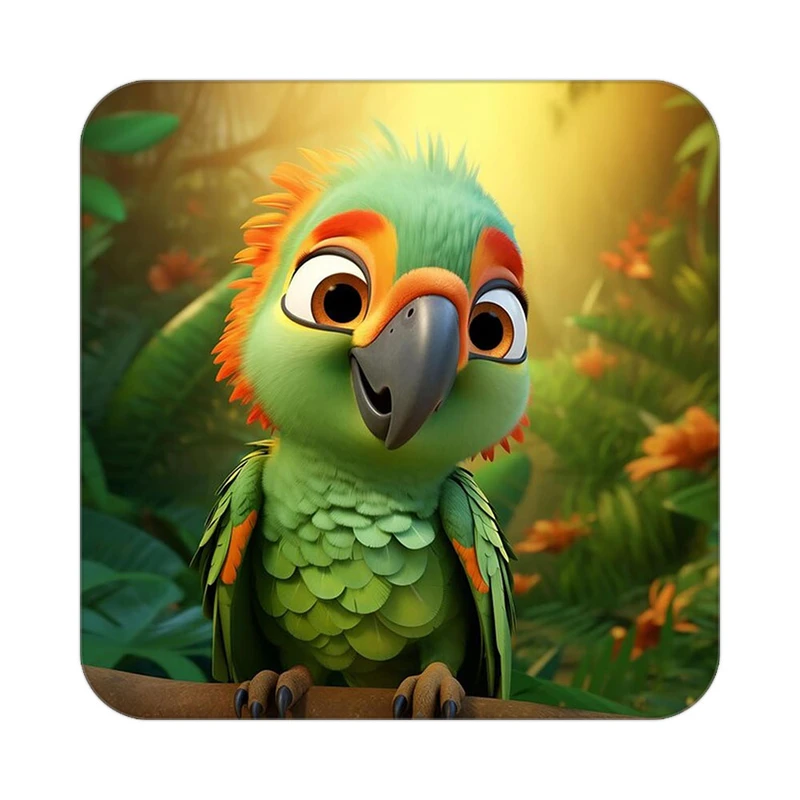 زیر لیوانی کاکتی طرح حیوانات کارتونی مدل mp27981