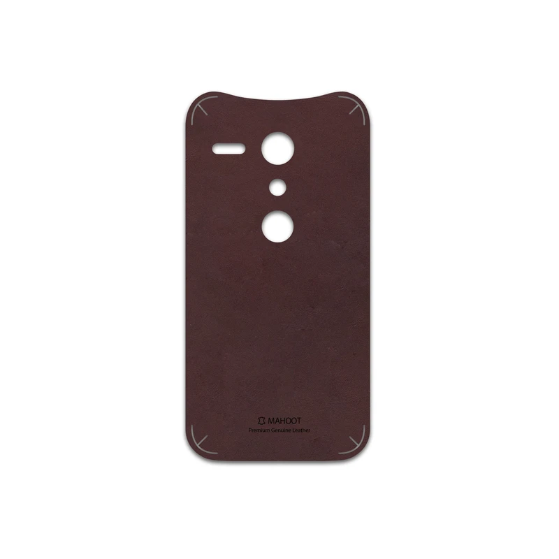 برچسب پوششی ماهوت مدل Matte-Dark-Brown-Leather مناسب برای گوشی موبایل موتورولا Moto G