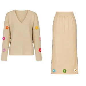 ست پلیور و دامن زنانه مدل 2245