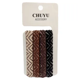 کش مو زنانه مدل حوله ای ضخیم بسته 4 عددی