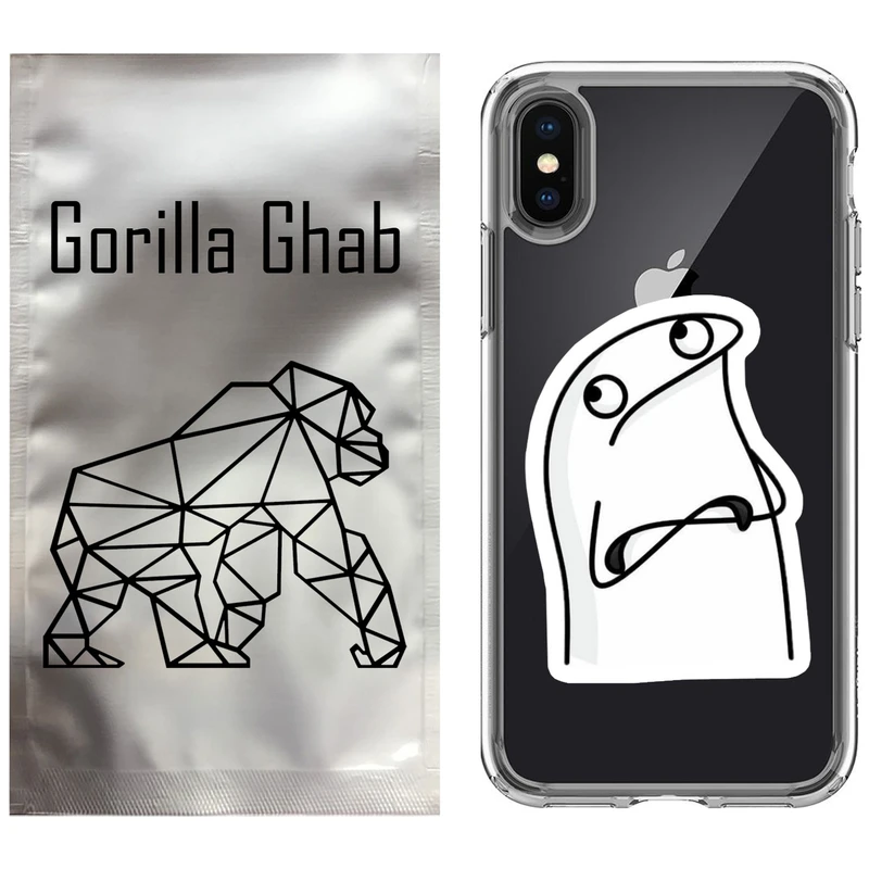 کاور گوریلا قاب مدل CLG کد 80 طرح کلافه مناسب برای گوشی موبایل اپل iPhone X / XS