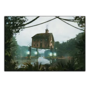 تابلو شاسی بکلیت طرح کلبه جنگلی مدل SH-S5332