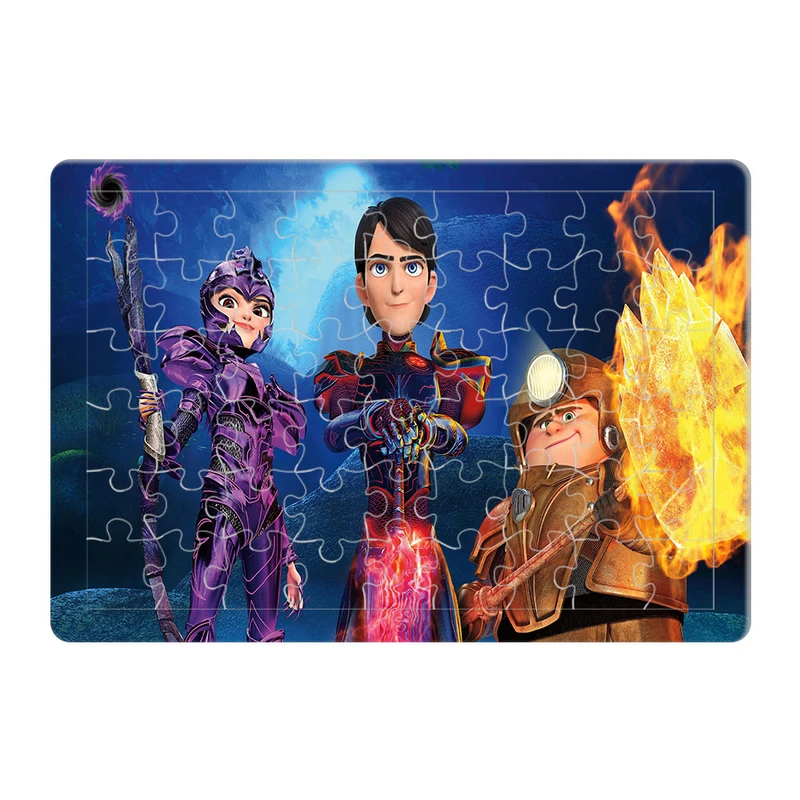 پازل 54 تکه هومرو مدل PL733 طرح انیمیشن شکارچیان ترول