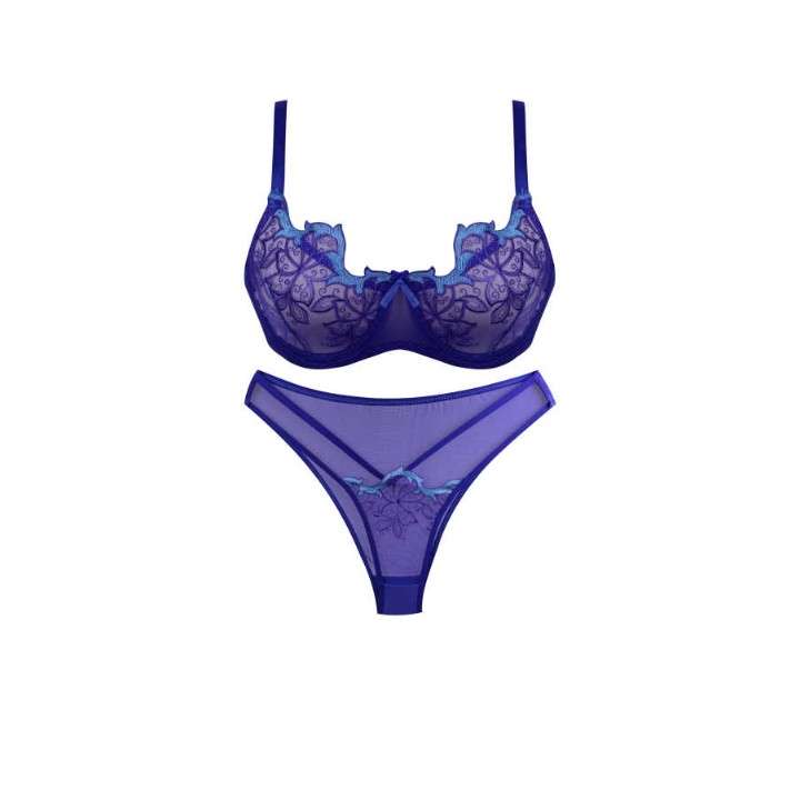 ست شورت و سوتین زنانه کارن مدل گل برجسته