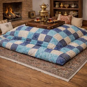 لحاف کرسی کوکوجم مدل چهل‌تکه سنتی سایز ۳۰۰*۳۰۰ سانتیمتر