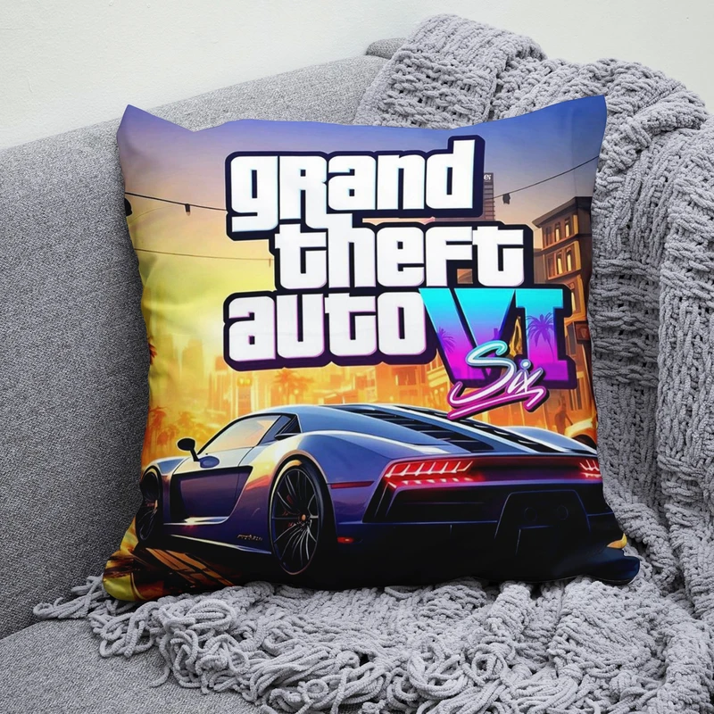 کوسن پاد آفرین مدل جی تی ای وی ای طرح گیم B680 gta vi 