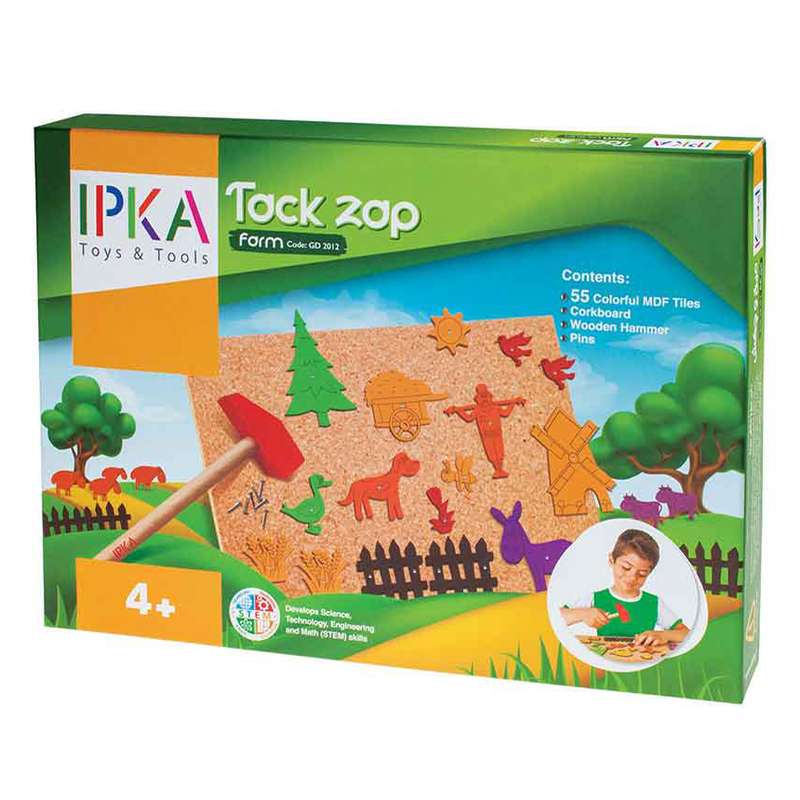 بازی آموزشی ایپکا مدل میخ و چکش مزرعه