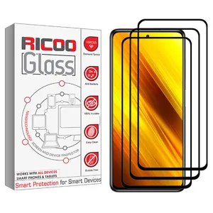 ricoo +HD Screen Protector For Xiaomi Xiami Redmi Poco X3 Pack Of 3